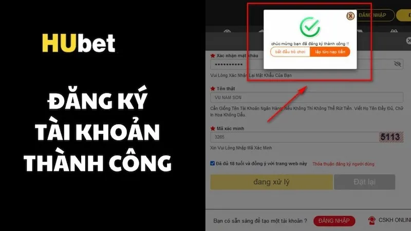 Hướng dẫn đăng ký HUBET mới nhất cho tân thủ